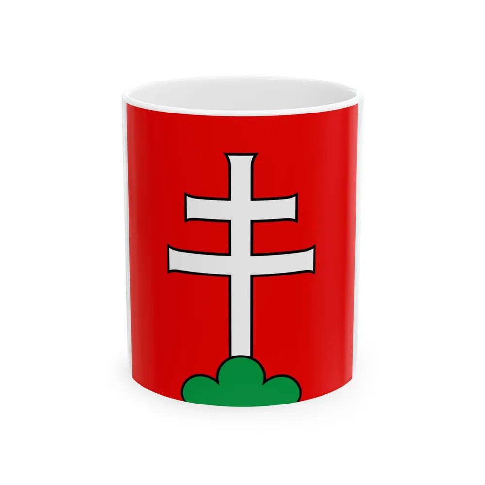 Flag of Elfingen Switzerland - White Coffee Mug-11oz-Go Mug Yourself