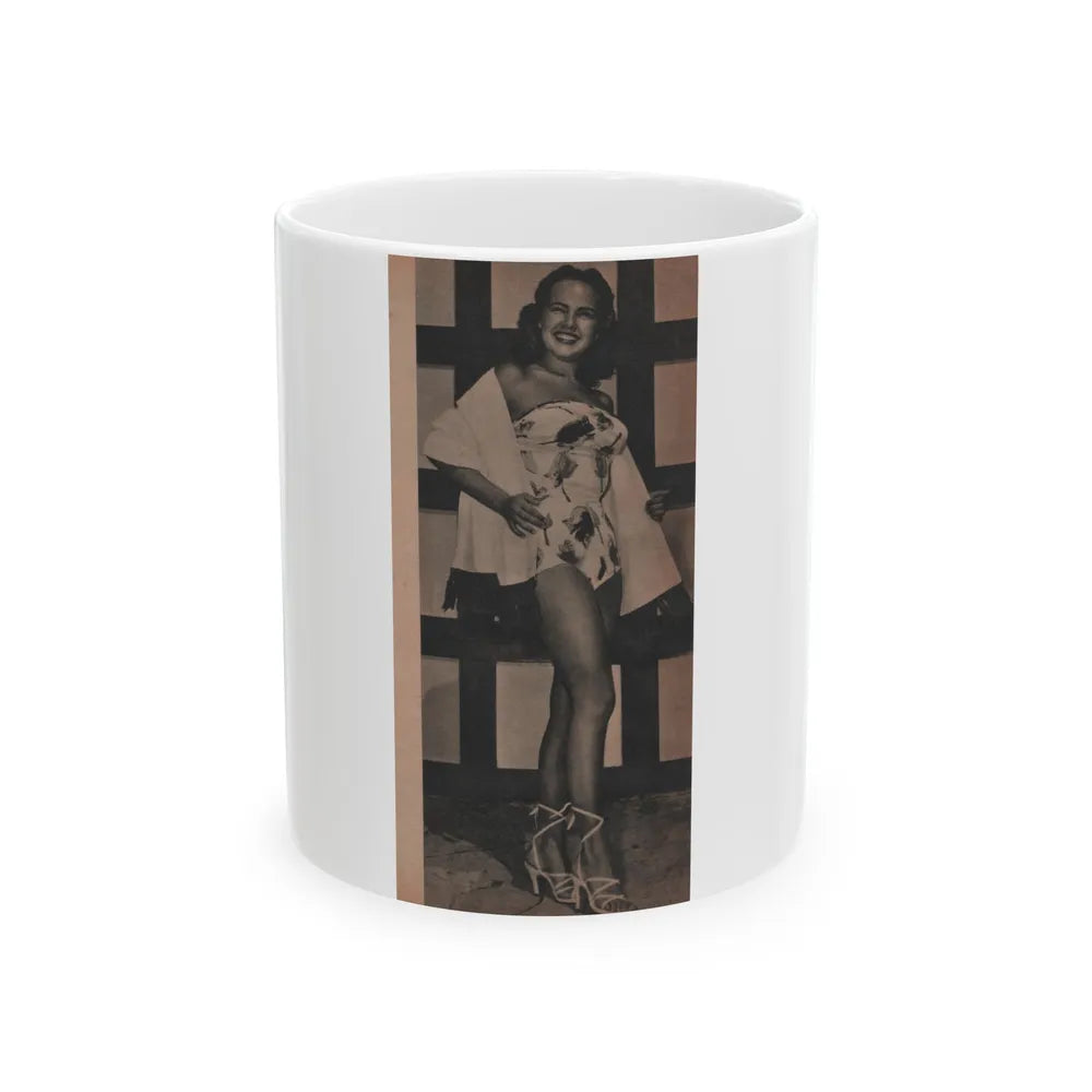 Terry Moore #592 - Magazine Page Photo (Vintage Female Icon) White Coffee Mug-11oz-Go Mug Yourself