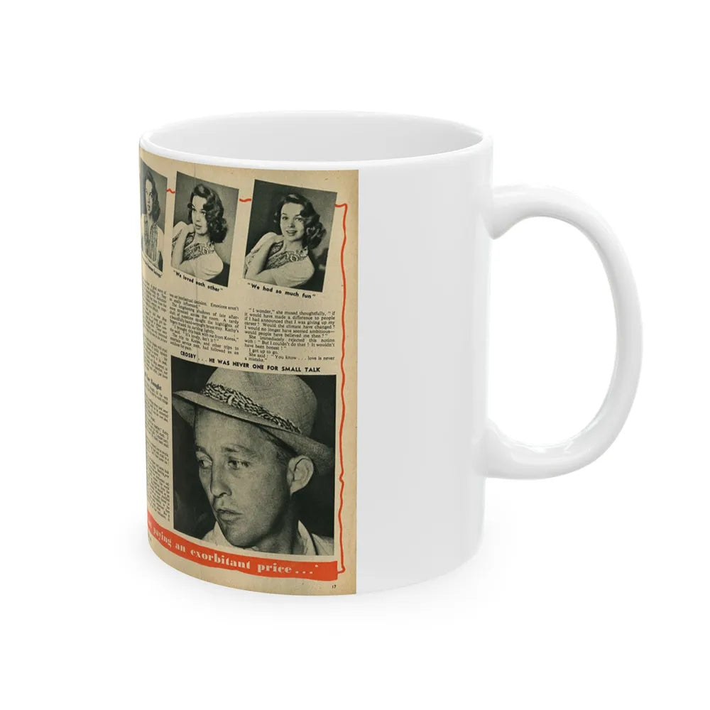 Kathryn Grant #124 (Vintage Female Icon) White Coffee Mug-Go Mug Yourself