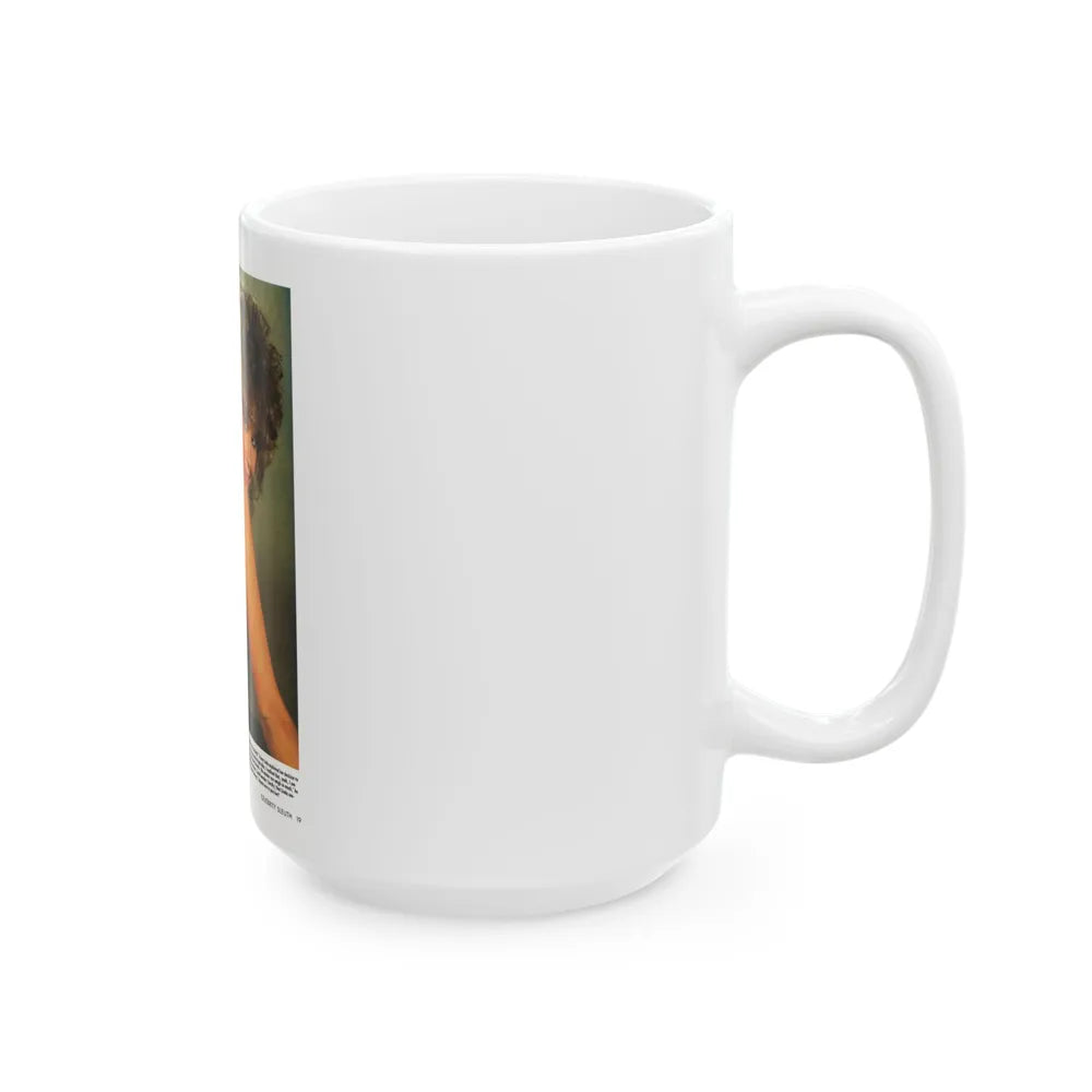 Linda Blair #149 - Partially Topless (Vintage Female Icon) White Coffee Mug-Go Mug Yourself