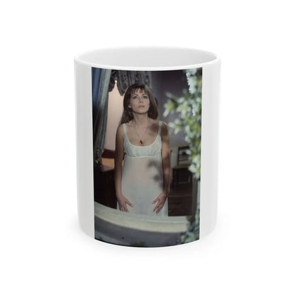 Ingrid Pitt #100 (Vintage Female Icon) White Coffee Mug-11oz-Go Mug Yourself