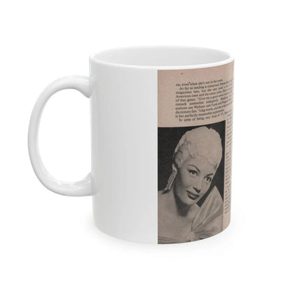 Sheree North #173 - Pages 52 & 53 from 66 PHOTOGRAPHS OF Sheree NORTH U.K. Pocket Mag. (Vintage Female Icon) White Coffee Mug-Go Mug Yourself