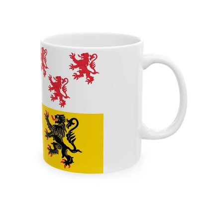 Flag of Hauts de France France 2 - White Coffee Mug-Go Mug Yourself