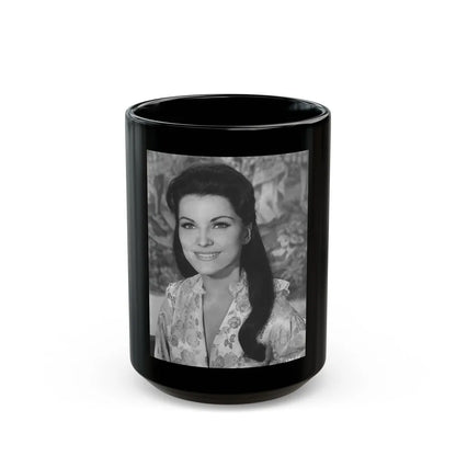 Debra Paget #175 (Vintage Female Icon) Black Coffee Mug-15oz-Go Mug Yourself