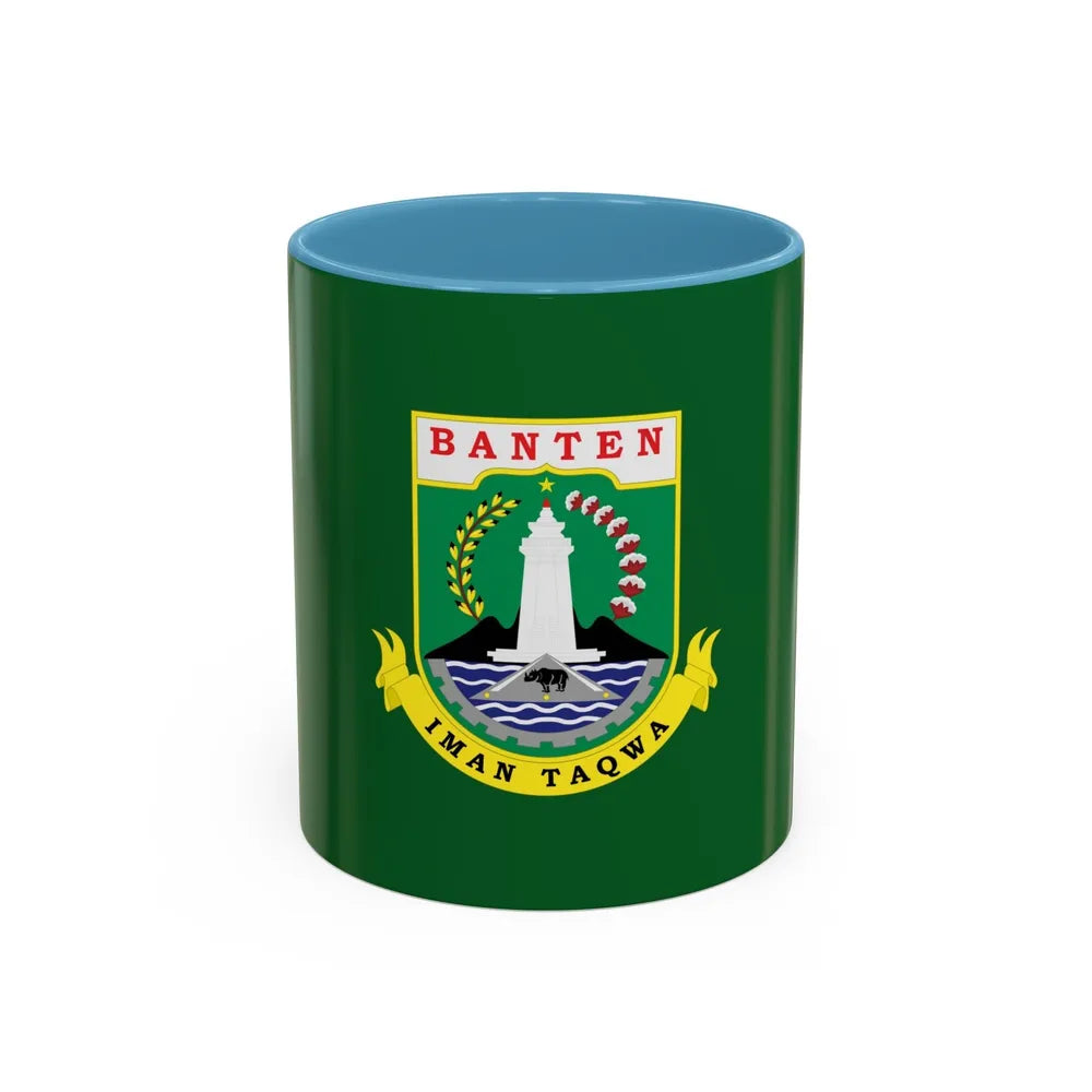 Flag of Banten Indonesia - Accent Coffee Mug-11oz-Light Blue-Go Mug Yourself