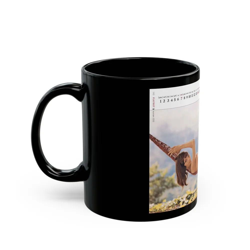 Victoria Vetri #01 - Nude ''Playboy Centerfold Gate'' (Vintage Female Icon) Black Coffee Mug-Go Mug Yourself