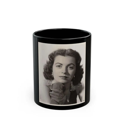 Faith Domergue #140 (Vintage Female Icon) Black Coffee Mug-11oz-Go Mug Yourself