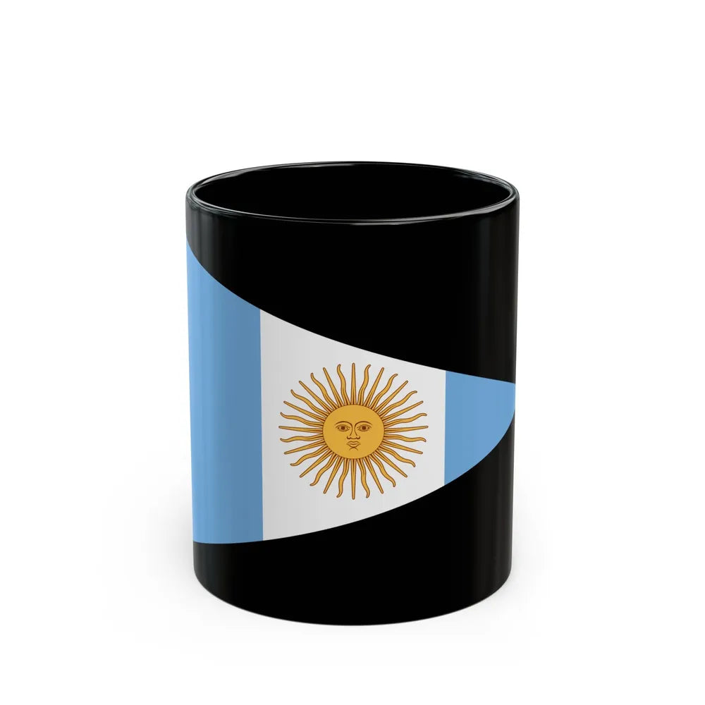 Flag of Argentine Commandante Superior 1894 to 1904 - Black Coffee Mug-11oz-Go Mug Yourself