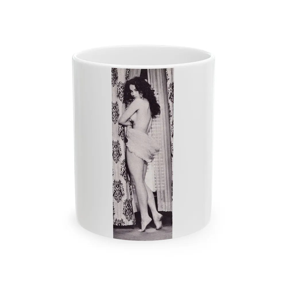 Julie Newmar #210 (Vintage Female Icon) White Coffee Mug-11oz-Go Mug Yourself