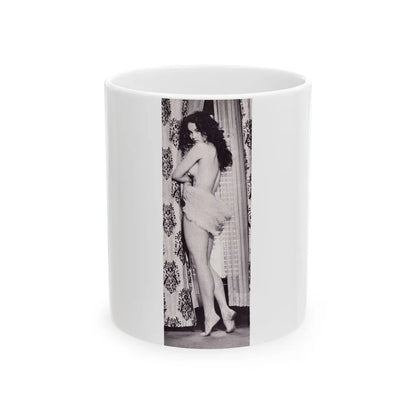 Julie Newmar #210 (Vintage Female Icon) White Coffee Mug-11oz-Go Mug Yourself