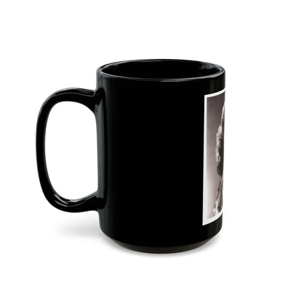 Cathy Downs #02 (Vintage Female Icon) Black Coffee Mug-Go Mug Yourself