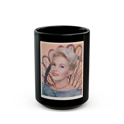 Kim Novak #126 (Vintage Female Icon) Black Coffee Mug-15oz-Go Mug Yourself