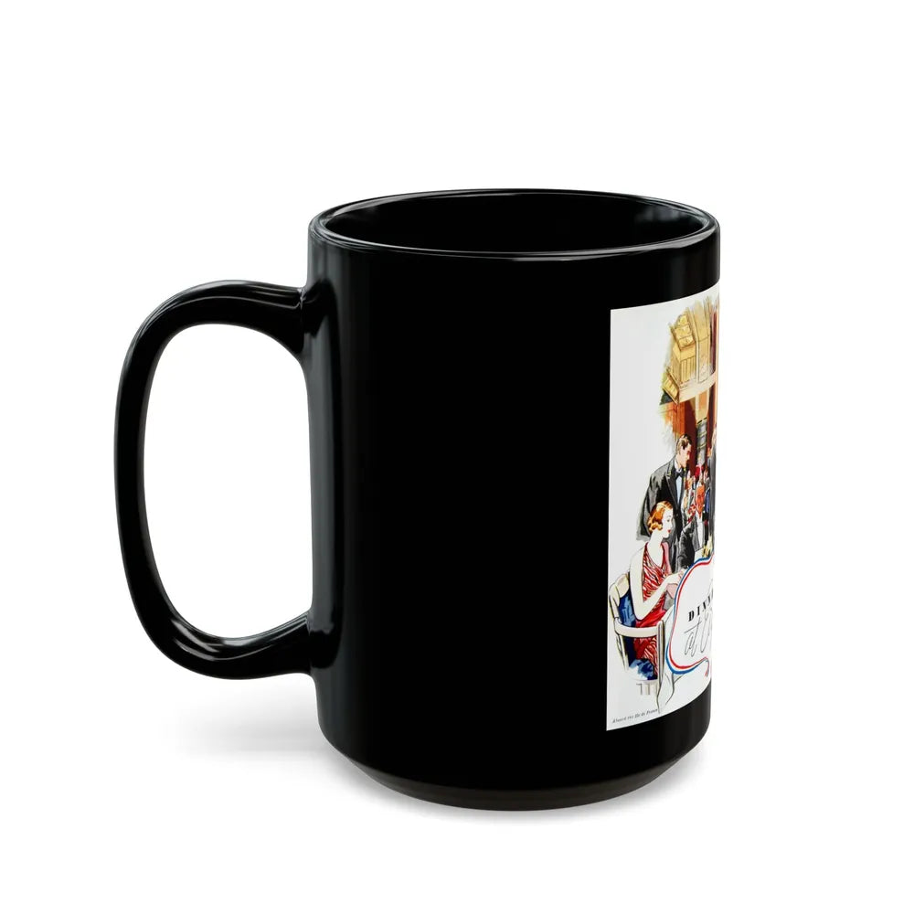 Dinner at Eight, Time Magazine, April 3, 1933 - Black Coffee Mug-Go Mug Yourself