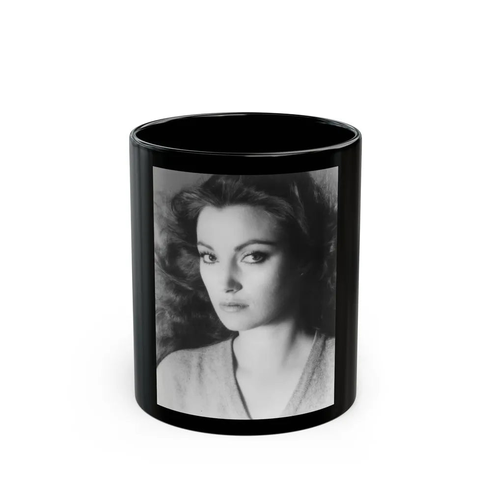 Jane Seymour #28 (Vintage Female Icon) Black Coffee Mug-11oz-Go Mug Yourself