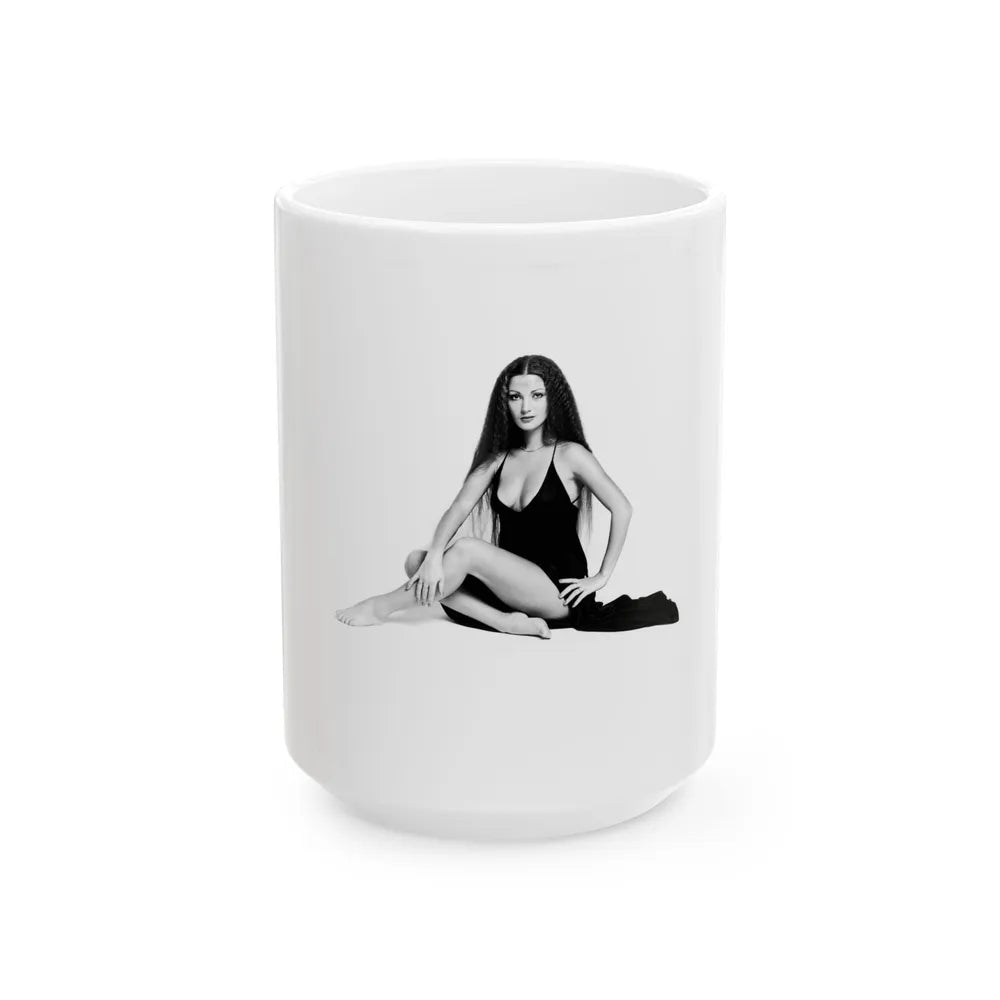 Jane Seymour #59 (Vintage Female Icon) White Coffee Mug-15oz-Go Mug Yourself