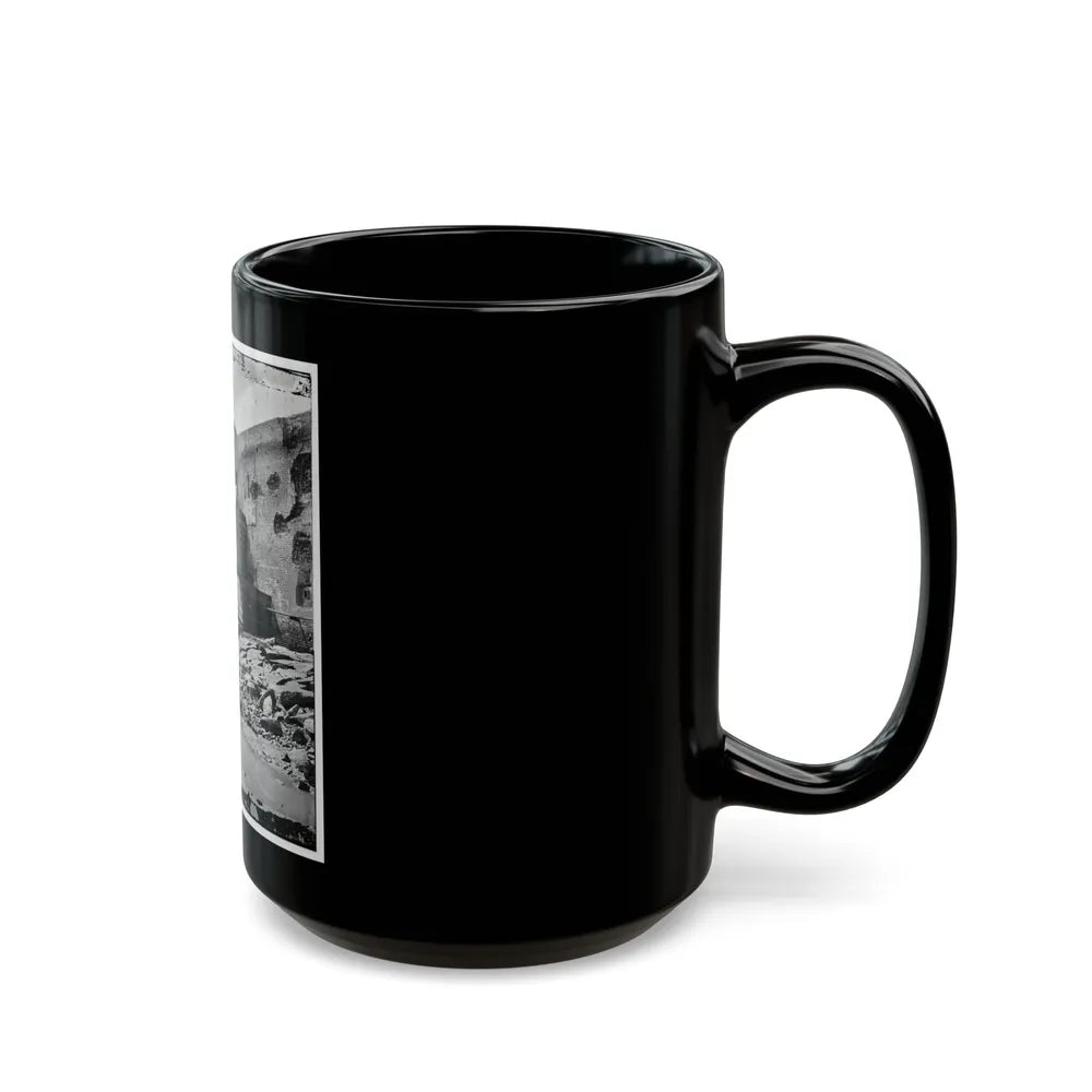 Charleston, S.C. Palmetto Reinforcements On The Channel Side Of Fort Sumter (U.S. Civil War) Black Coffee Mug-Go Mug Yourself