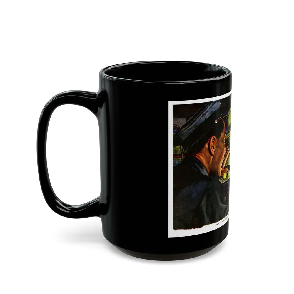 Death On Wheels, 1948 - Black Coffee Mug-Go Mug Yourself