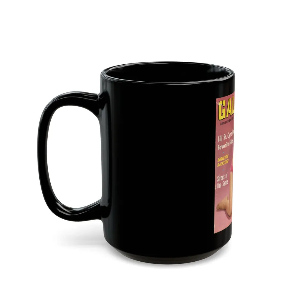 Barbara Nichols #129 - Mag. Cover (Vintage Female Icon) Black Coffee Mug-Go Mug Yourself