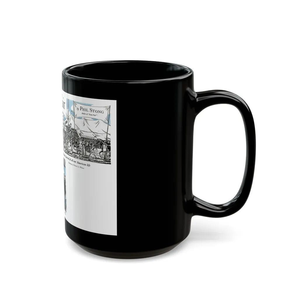 Country Fair, Cosmopolitan, November 1932 - Black Coffee Mug-Go Mug Yourself