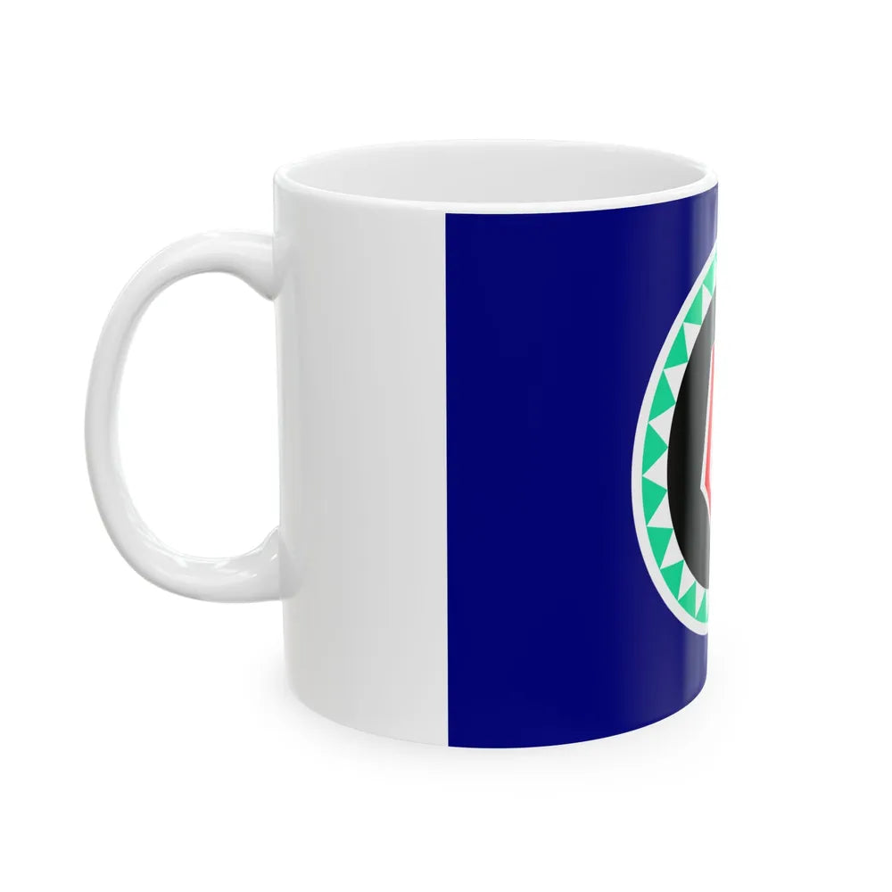 Flag of Autonomous Region of Bougainville Papa New Guinea - White Coffee Mug-Go Mug Yourself