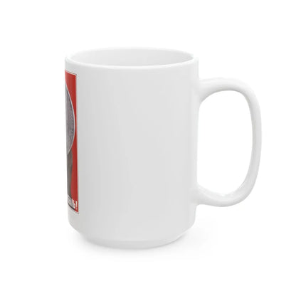 Soviet Era Poster 597 - White Coffee Mug-Go Mug Yourself