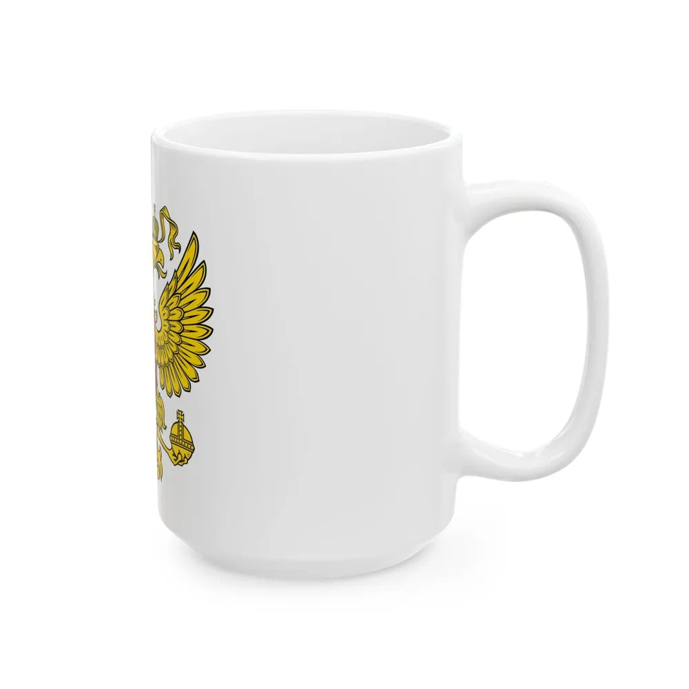 Coat of Arms of the Russian Federation 2 - White Coffee Mug-Go Mug Yourself