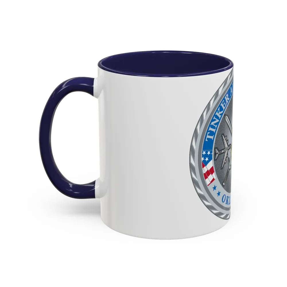 Tinker AF Base (U.S. Air Force) Accent Coffee Mug-Go Mug Yourself