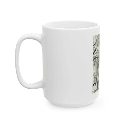 Ballyhoo Magazine Illustration - White Coffee Mug-Go Mug Yourself