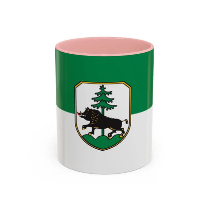 Flag of Ebersberg Germany - Accent Coffee Mug-11oz-Pink-Go Mug Yourself