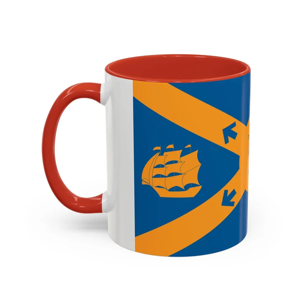 Flag of Halifax Canada - Accent Coffee Mug-Go Mug Yourself