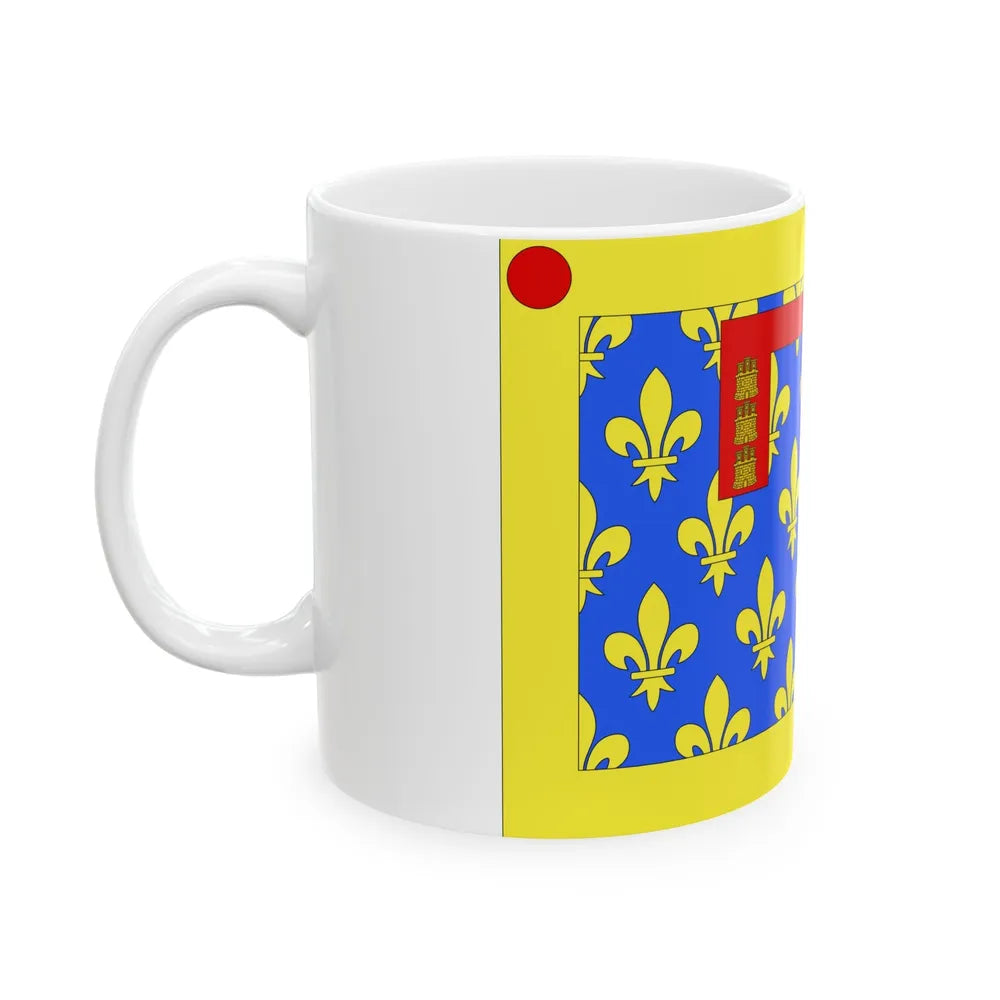 Flag of Pas de Calais France 2 - White Coffee Mug-Go Mug Yourself