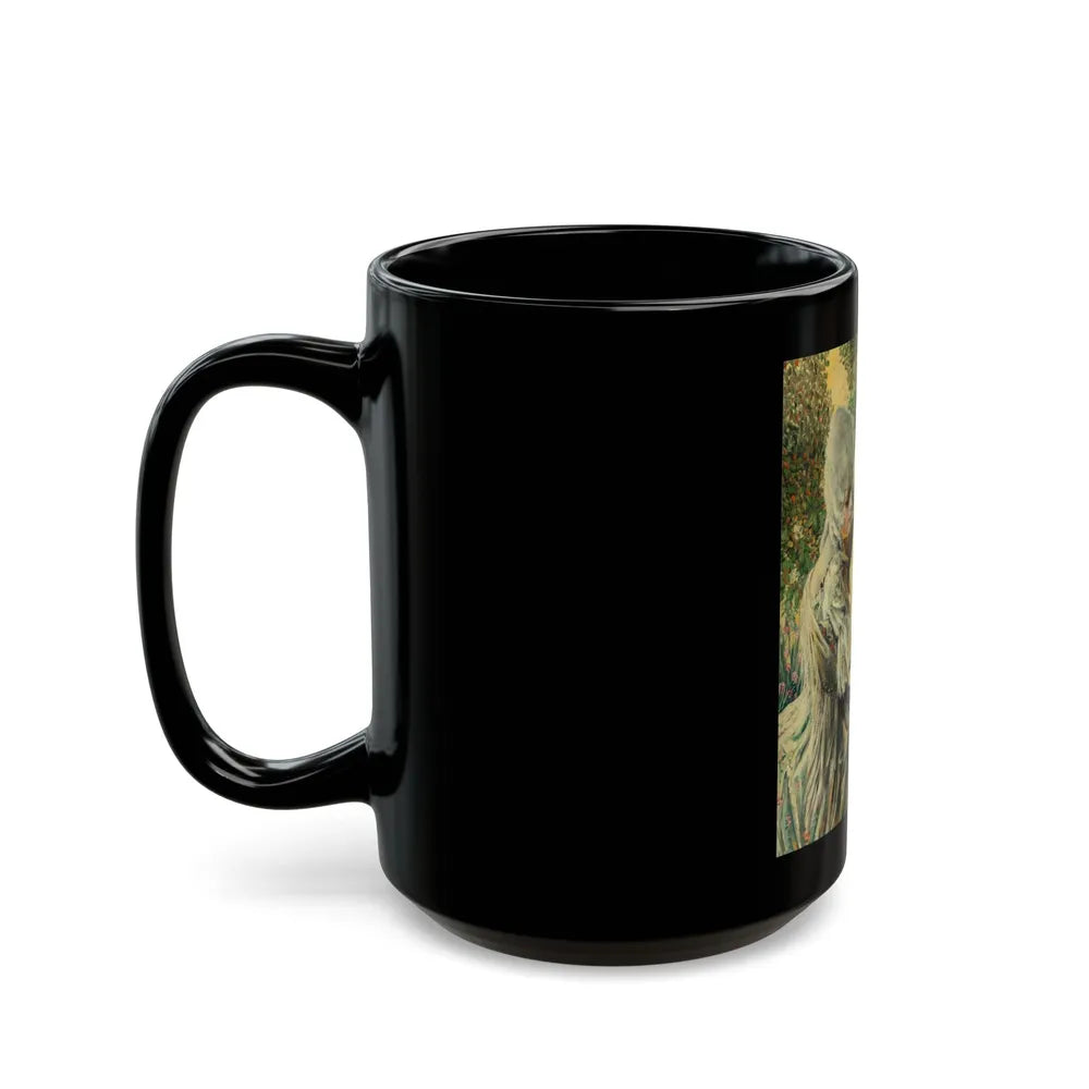 Courting Courtiers, The Elks magazine cover, June 1925 - Black Coffee Mug-Go Mug Yourself