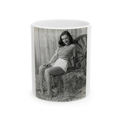 Ella Raines #189 (Vintage Female Icon) White Coffee Mug-11oz-Go Mug Yourself