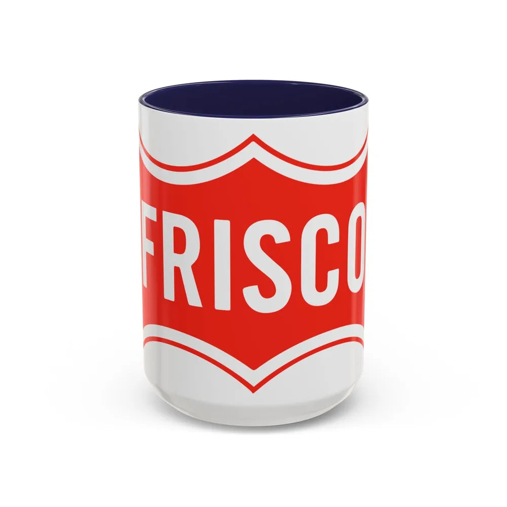 Seal of Frisco Texas - Accent Coffee Mug-15oz-Navy-Go Mug Yourself