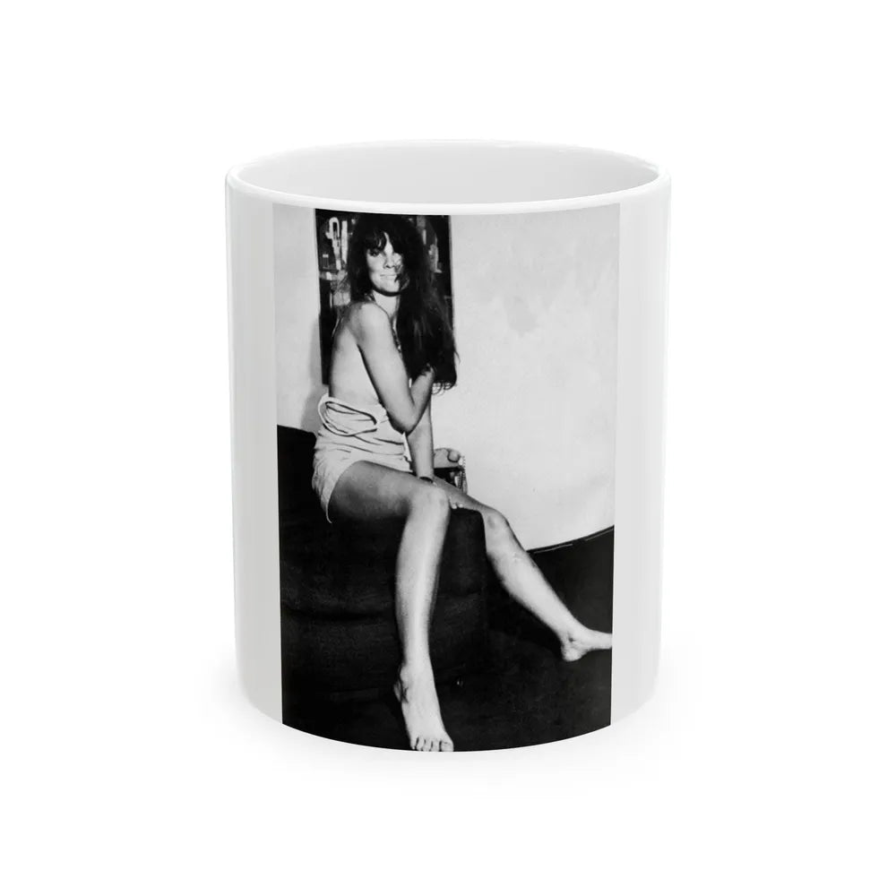 Caroline Munro #239 (Vintage Female Icon) White Coffee Mug-11oz-Go Mug Yourself