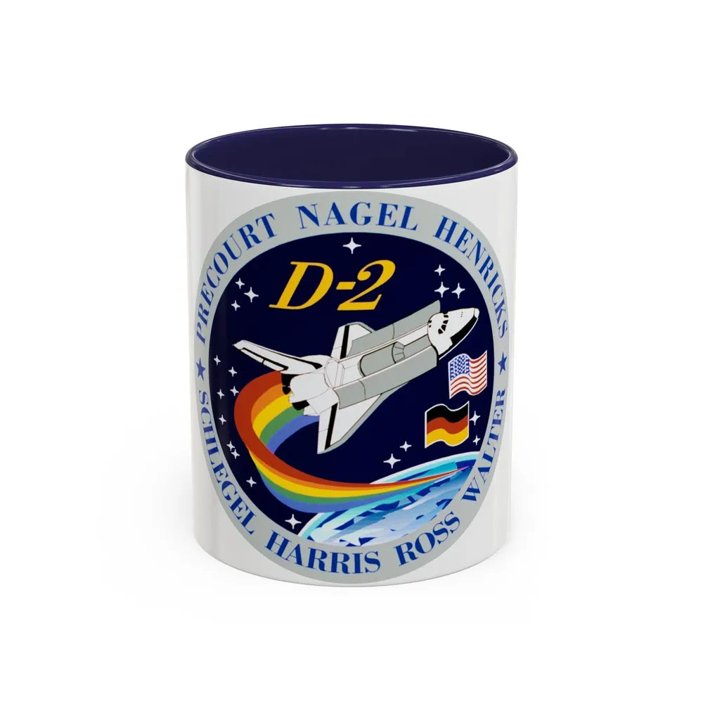 STS 55 (NASA) Accent Coffee Mug-11oz-Navy-Go Mug Yourself