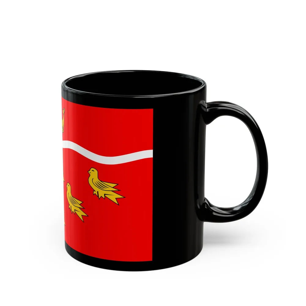 Flag of East Sussex UK - Black Coffee Mug-Go Mug Yourself