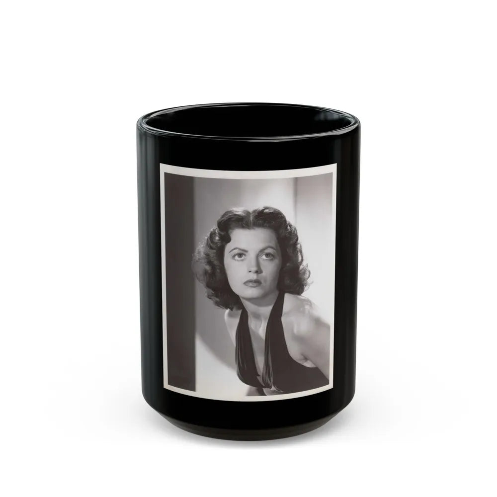 Faith Domergue #196 (Vintage Female Icon) Black Coffee Mug-15oz-Go Mug Yourself