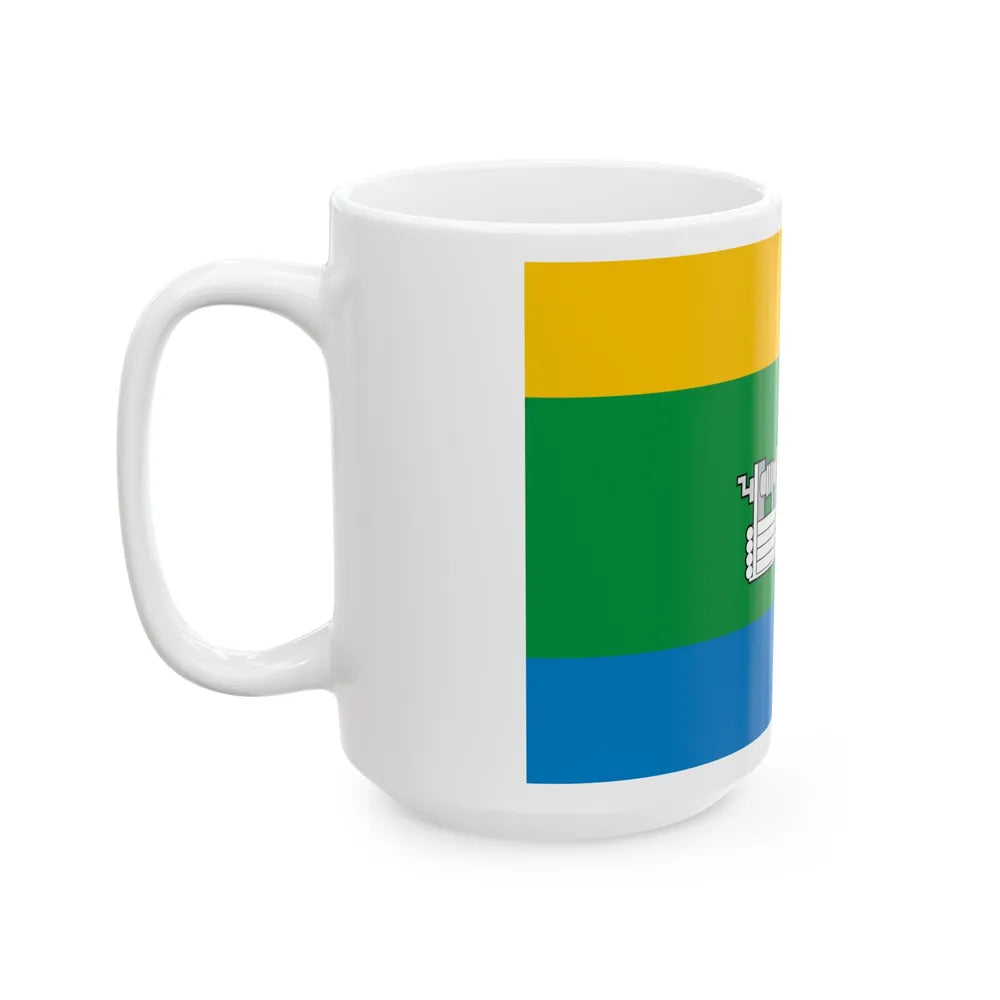 Flag of Yekaterinburg Russia - White Coffee Mug-Go Mug Yourself