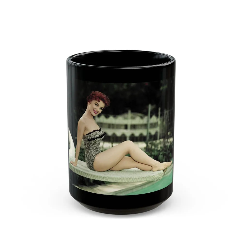 Debra Paget #370 1 (Vintage Female Icon) Black Coffee Mug-15oz-Go Mug Yourself