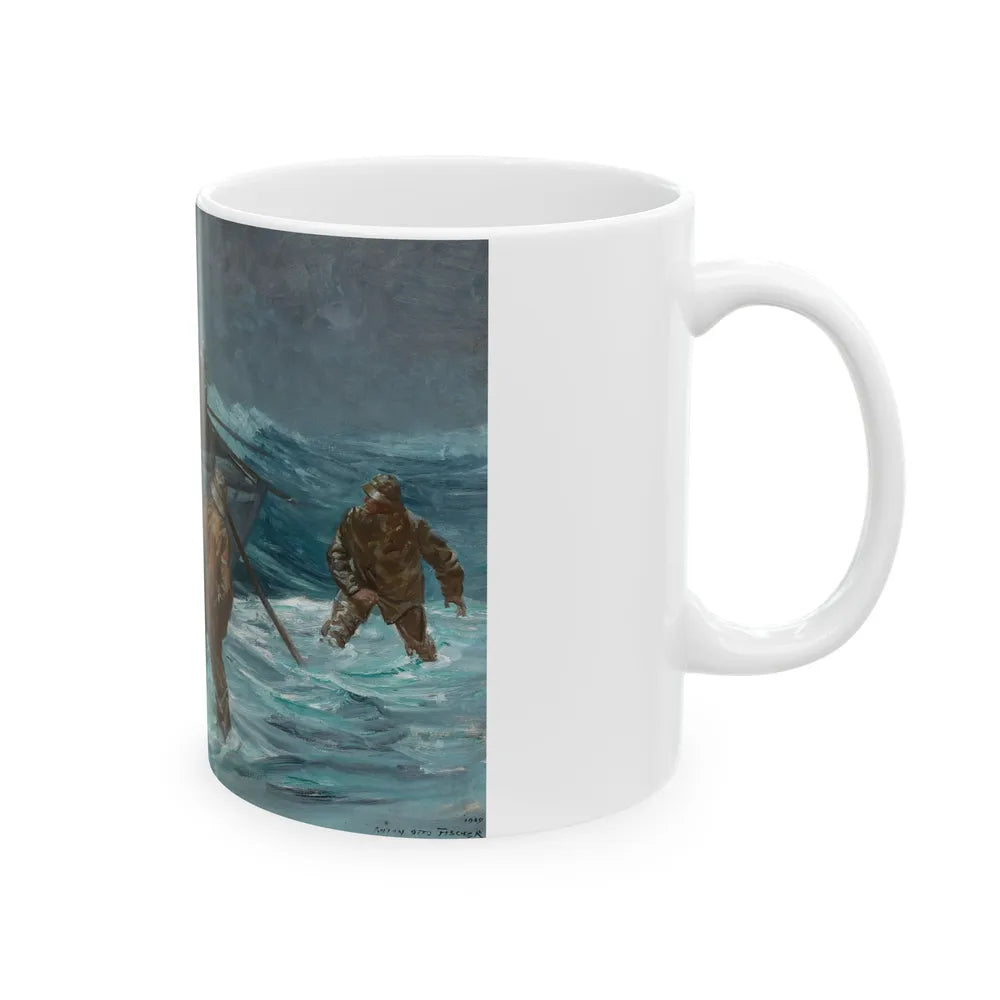 Coming Ashore, 1929 - White Coffee Mug-Go Mug Yourself