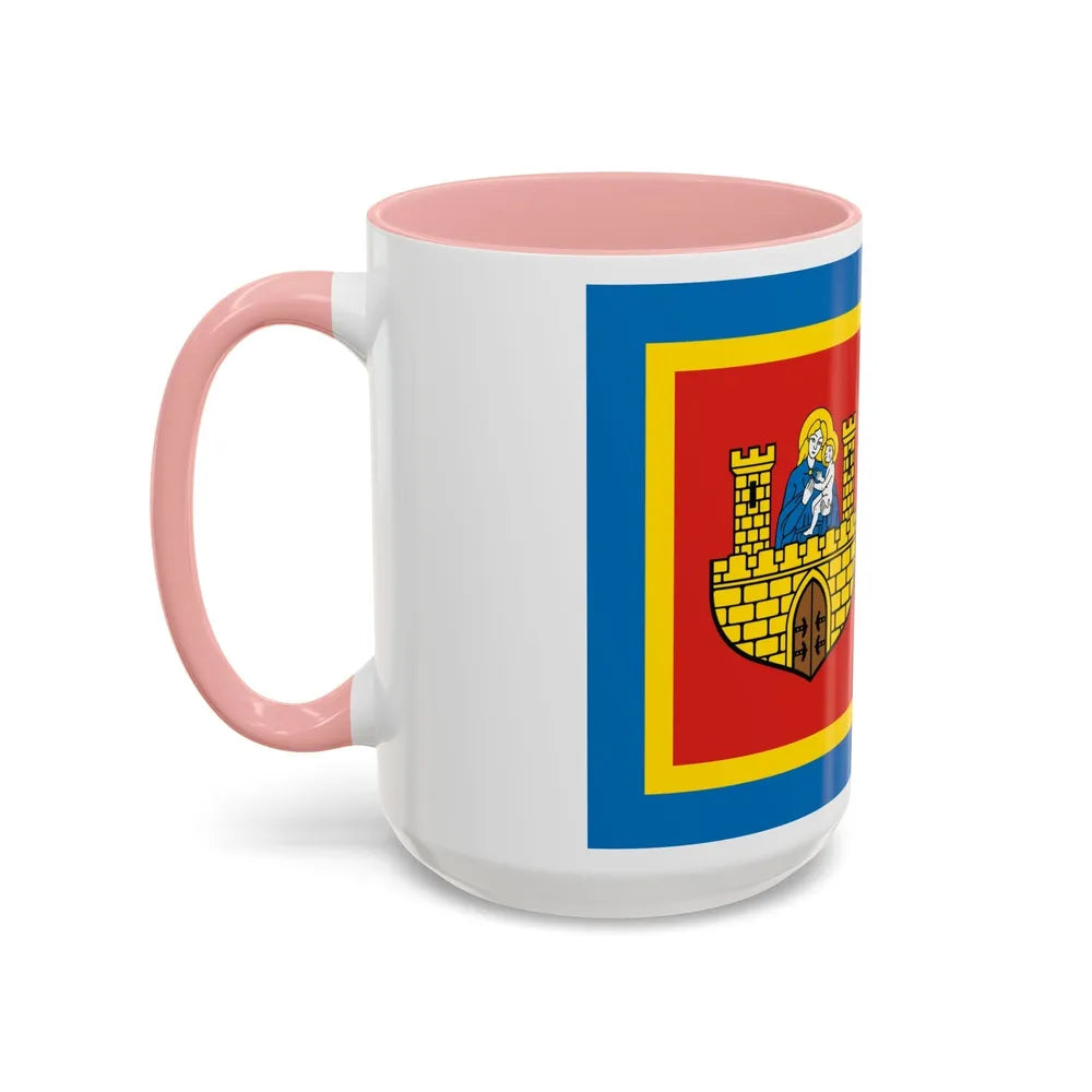 Flag of Frombork Poland - Accent Coffee Mug-Go Mug Yourself