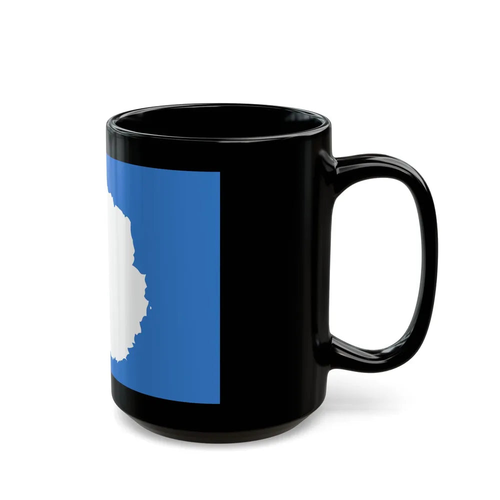 Proposed flag of Antarctica Graham Bartram - Black Coffee Mug-Go Mug Yourself