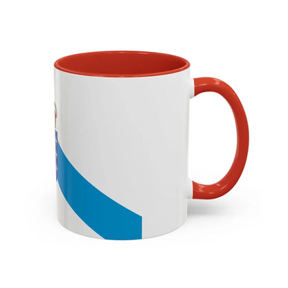 Flag of Galicia Spain - Accent Coffee Mug-Go Mug Yourself