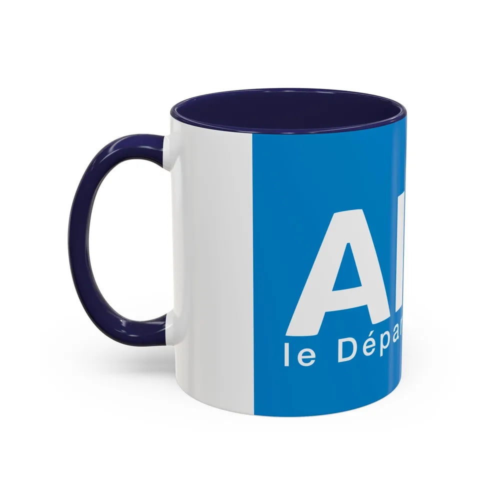 Flag of Ain France - Accent Coffee Mug-Go Mug Yourself