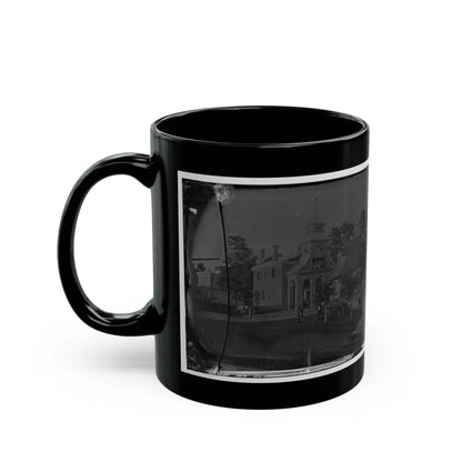 Culpeper Court House, Va. Court House, With A Group Of Confederates Captured At Cedar Mountain On Balcony (U.S. Civil War) Black Coffee Mug-Go Mug Yourself