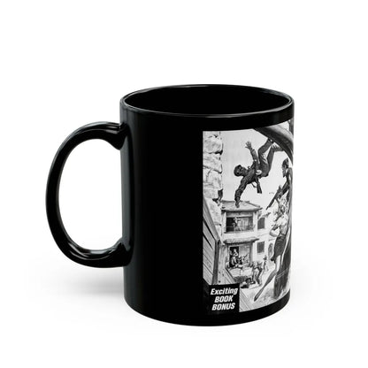 Bamboo Curtain Blonde, For Men Only, February 1966 - Black Coffee Mug-Go Mug Yourself