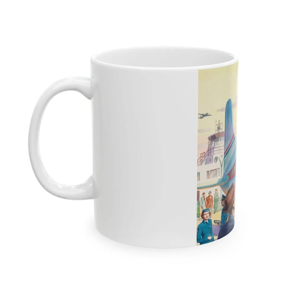 Boarding the Flight - White Coffee Mug-Go Mug Yourself