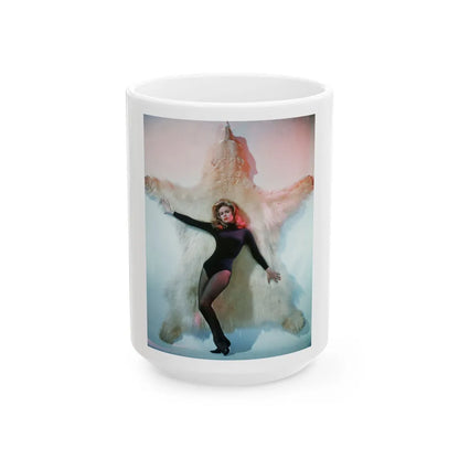 Elizabeth Montgomery #80 (Vintage Female Icon) White Coffee Mug-15oz-Go Mug Yourself