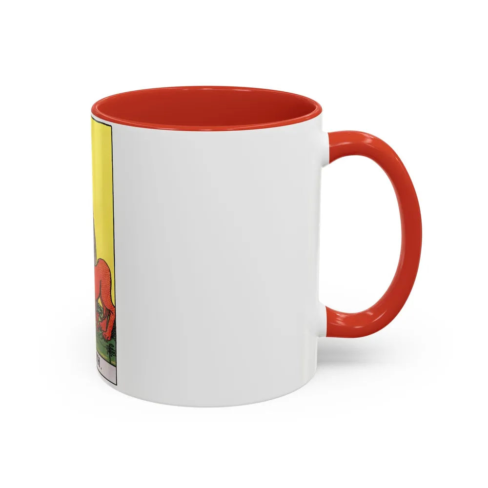 Strength (Tarot Card) Accent Coffee Mug-Go Mug Yourself